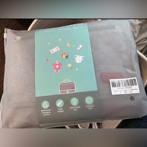 Gray Portable Changing Pad